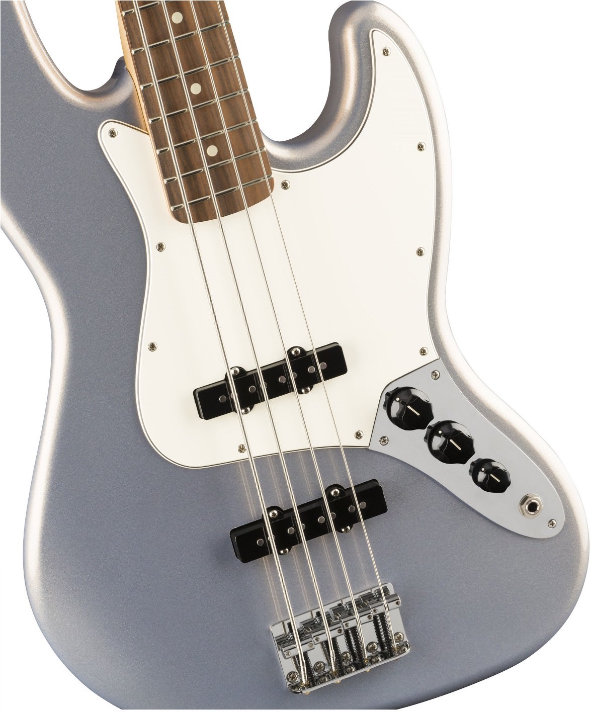 Бас-гитара Fender PLAYER Jazz Bass PF Silver, Серебристый - 9