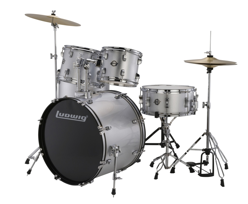 Барабанная установка Ludwig LC17515 Accent Drive, серебристая - 5