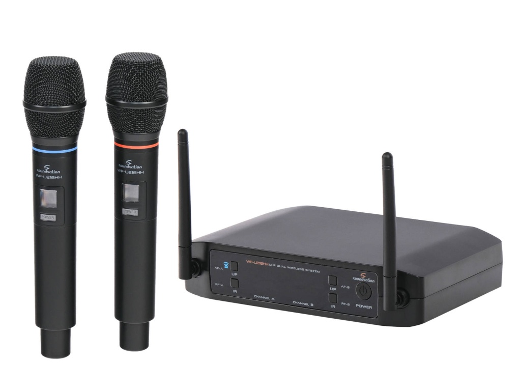 Беспроводная микрофонная система Soundsation WF-U216HH, 2 ручных передатчика - 4