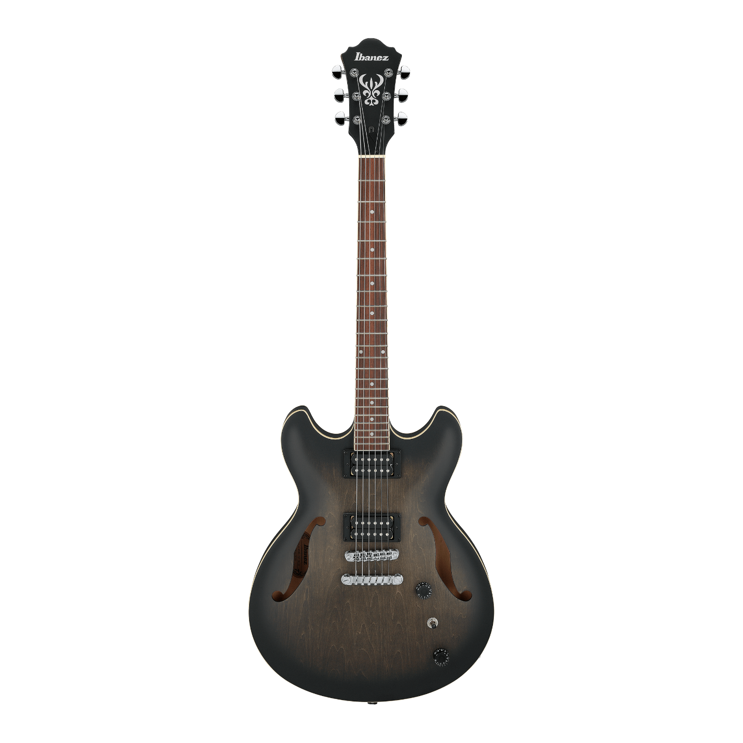 Полуакустическая гитара Ibanez Artcore AS53 Transparent Black Flat - 9