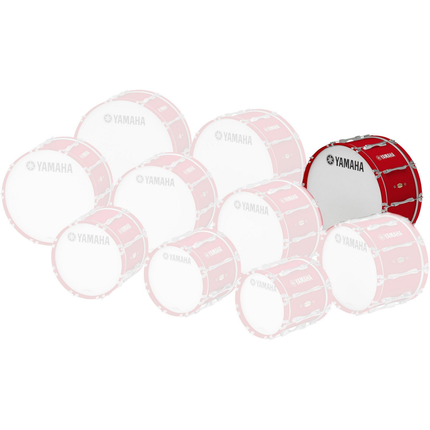 Маршевый барабан Yamaha MB8328U RED FOREST - 12