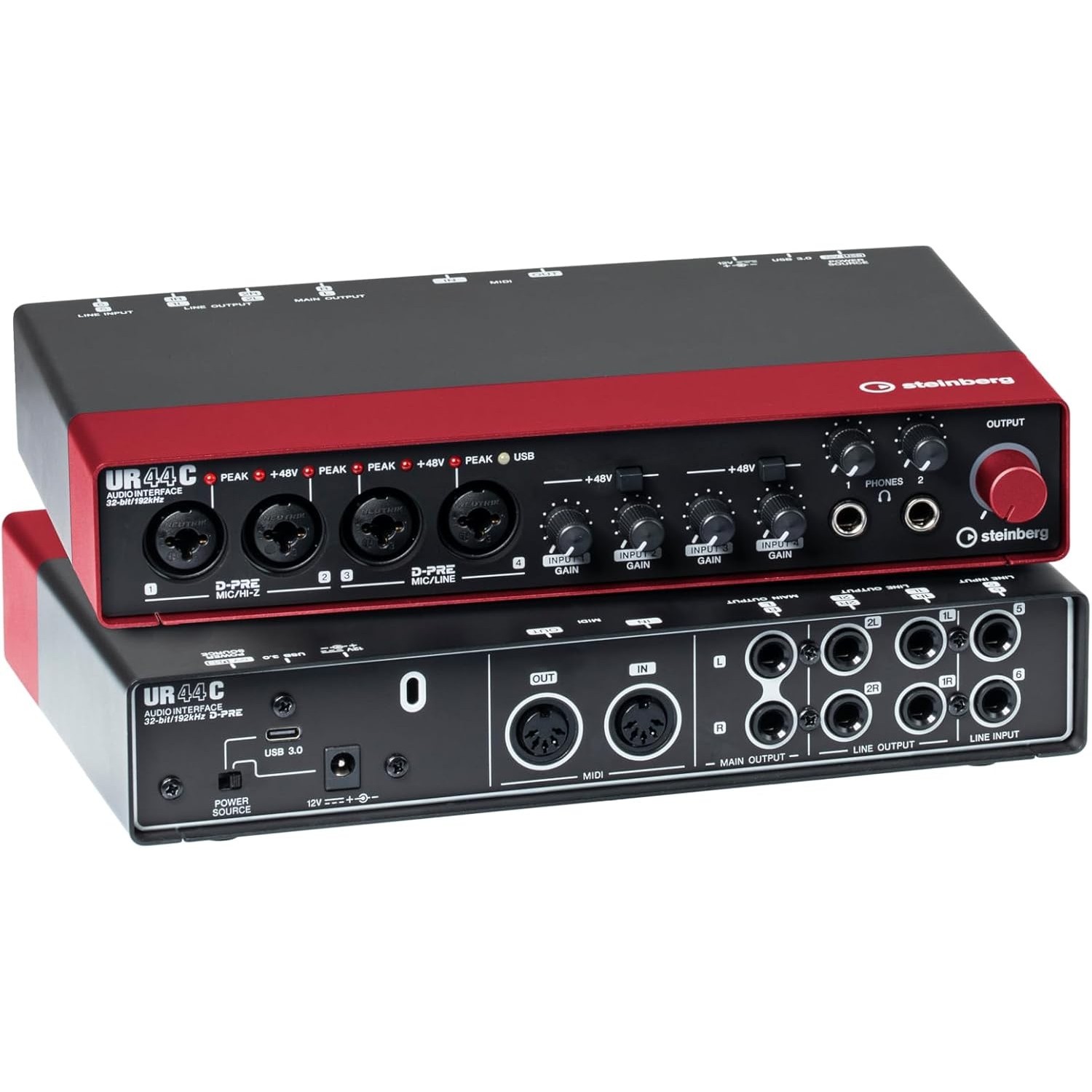 Аудиоинтерфейс Steinberg UR44C Red - 16