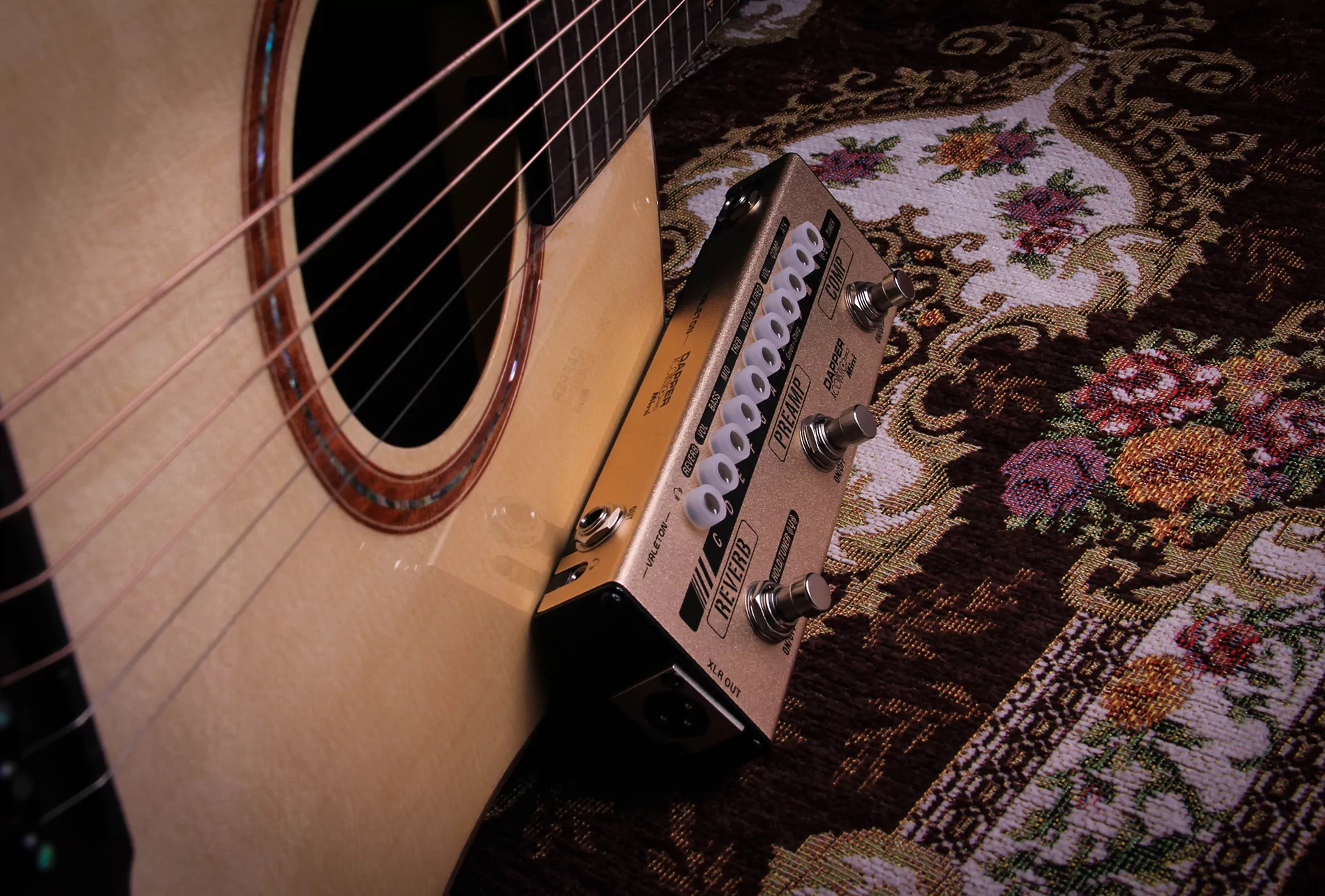 Педаль эффектов для акустической гитары Valeton MES-4 Dapper Acoustic Mini - 36