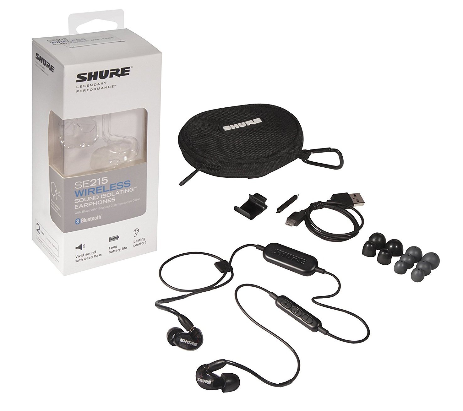 Беспроводные наушники Shure SE215-K-BT1-EFS, Чёрный - 5