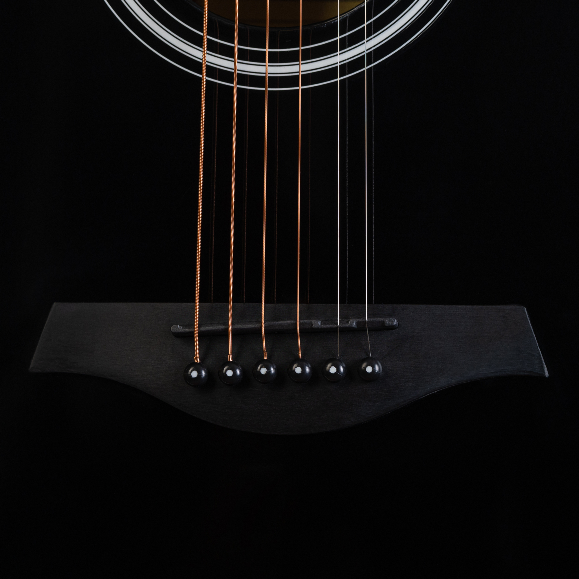 Акустическая гитара Rockdale Aurora D5 C BK E Gloss, Черный - 15