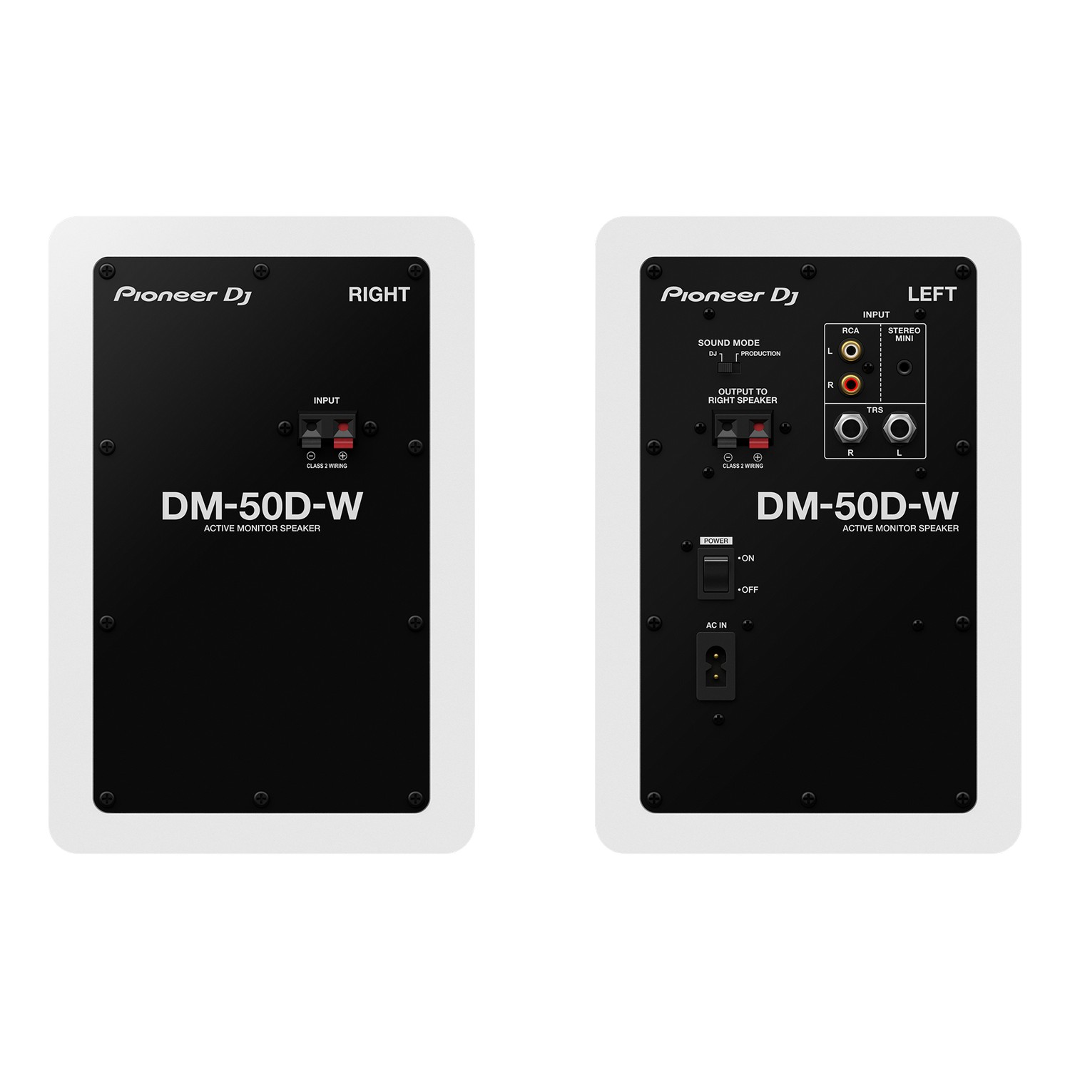 Пара студийных мониторов PIONEER DM-50D-W - 12