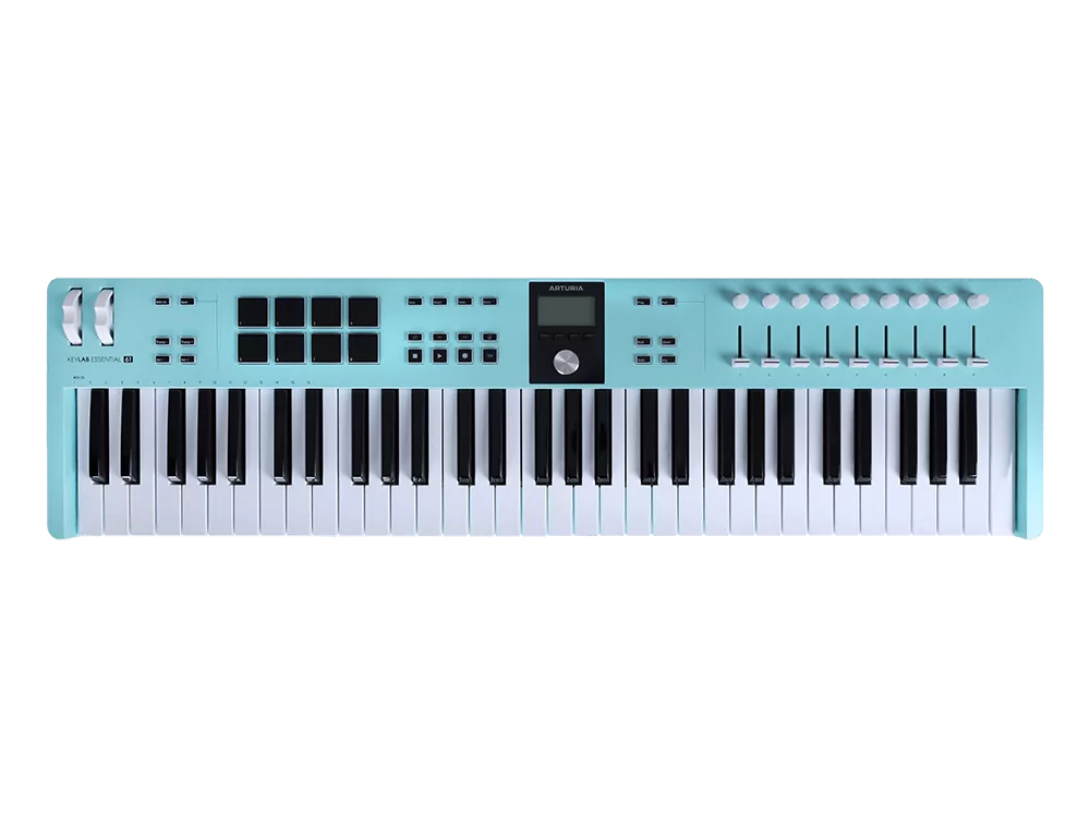 MIDI-клавиатура Arturia KeyLab Essential 61 mk3 Aquamarine - 16
