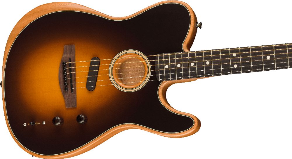 Акустическая гитара Fender Acoustasonic Player Telecaster Shadow Burst, Санберст - 13