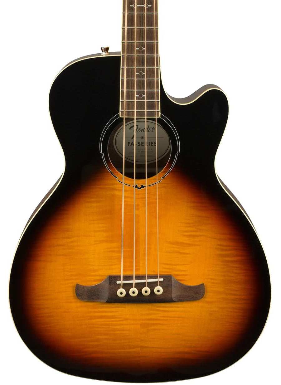 Бас-гитара Fender FA-450CE Bass 3-Tone Sunburst, Санберст трёхцветный - 9