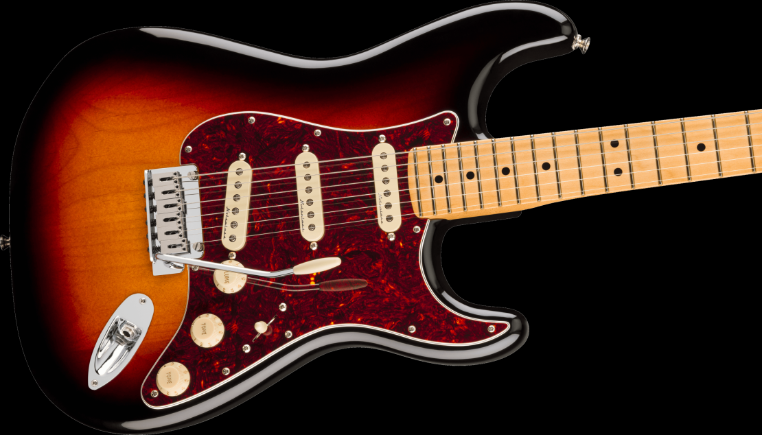 Электрогитара Fender Player II Modified Stratocaster MN 3TS, Санберст трёхцветный - 9