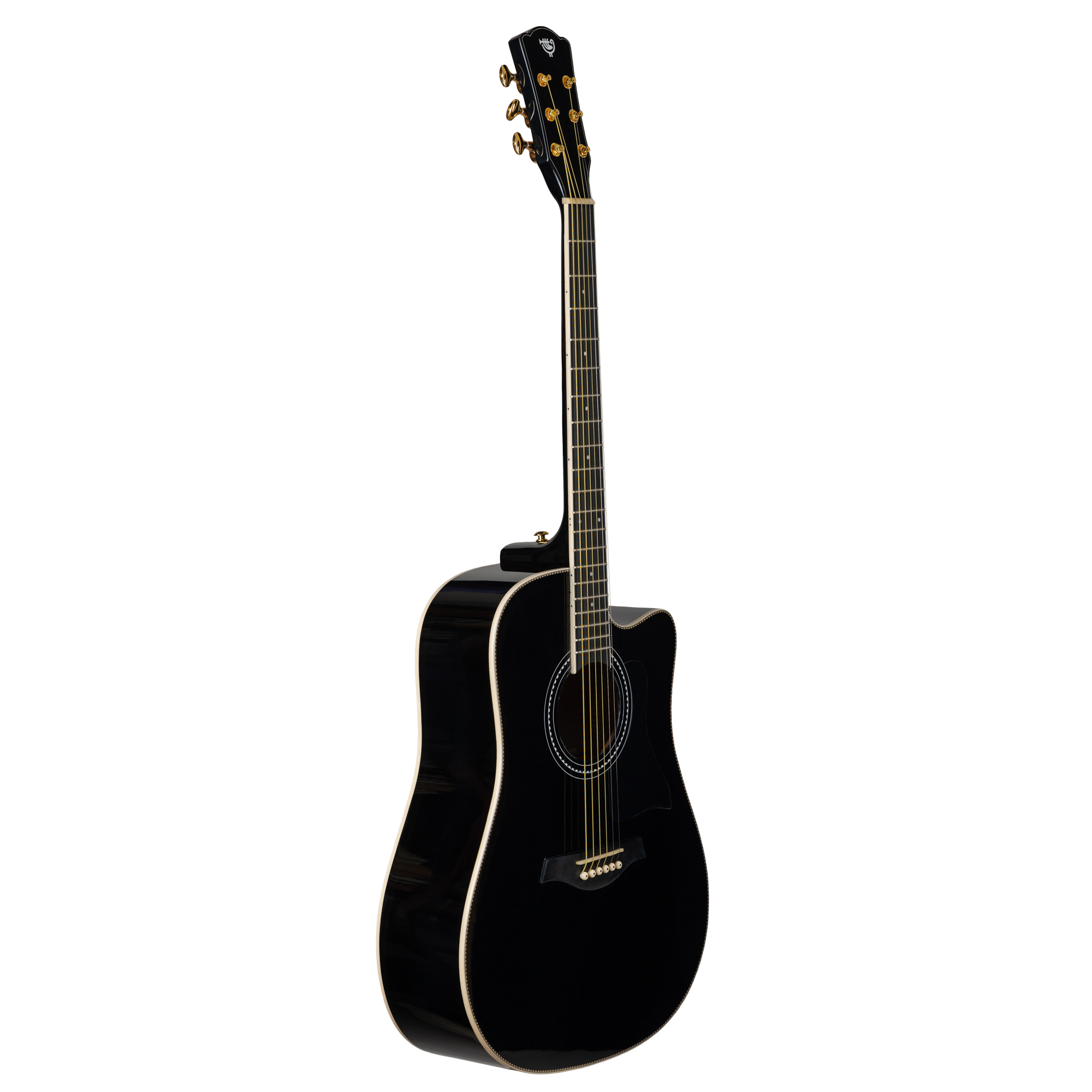 Акустическая гитара Rockdale Aurora D7 C Bk Gloss - 13