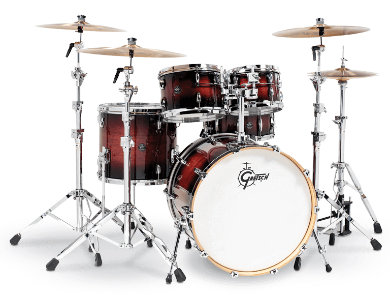 Барабанная установка Gretsch RN2-E825-CB Renown, красная, 3 коробки - 5