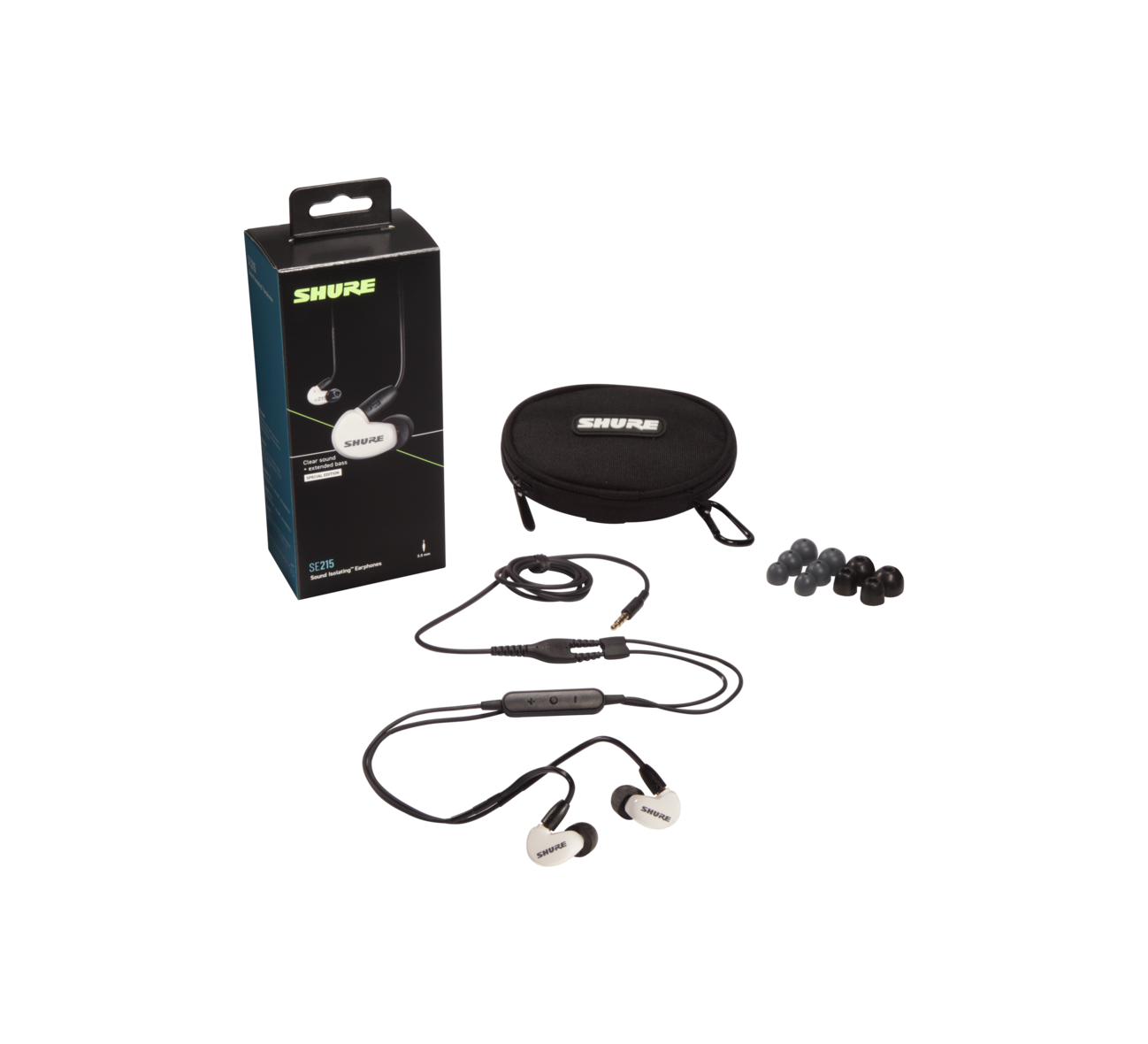 Внутриканальные наушники Shure AONIC SE215DYWH+UNI-EFS - 5