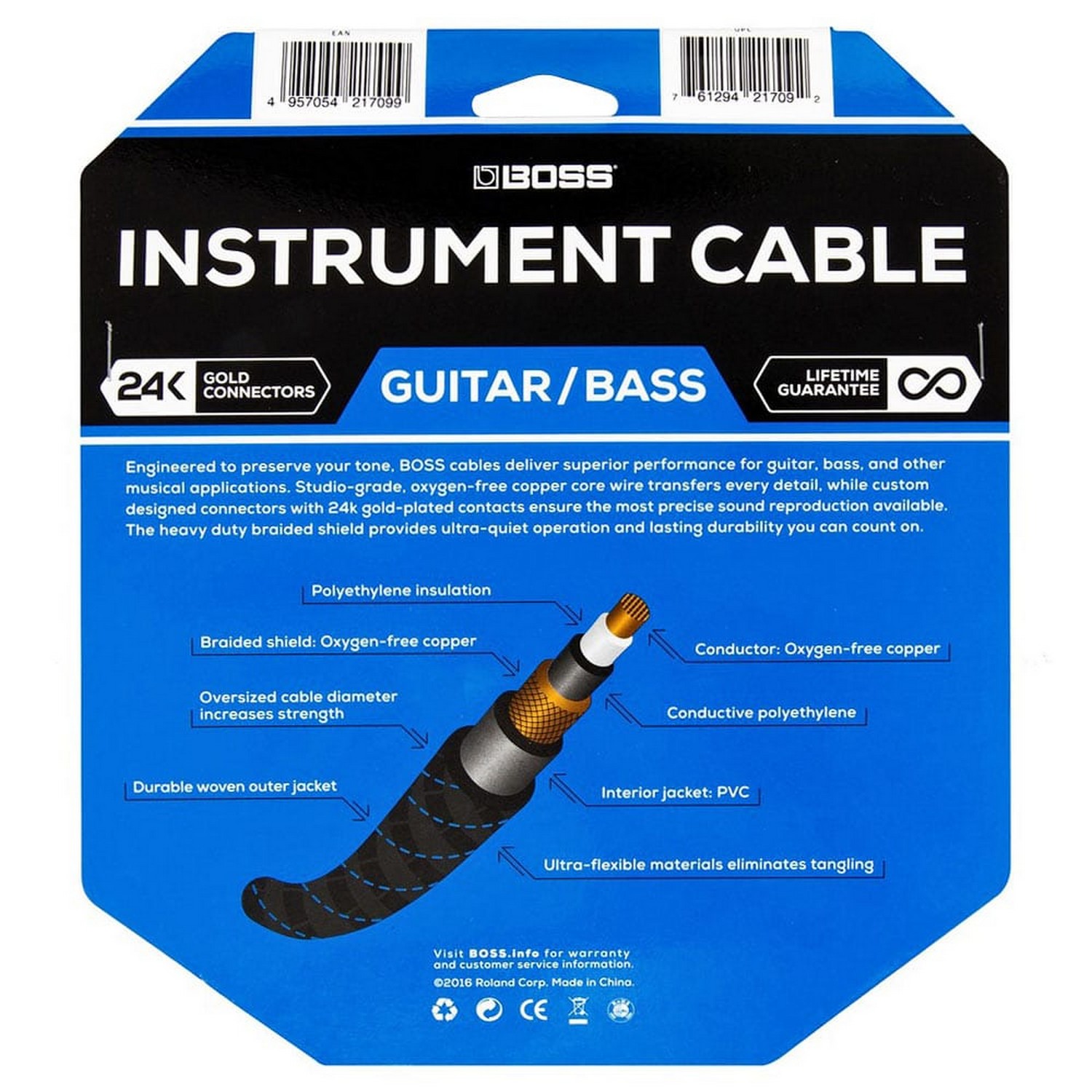 Кабель инструментальный Boss BIC-15 - 11