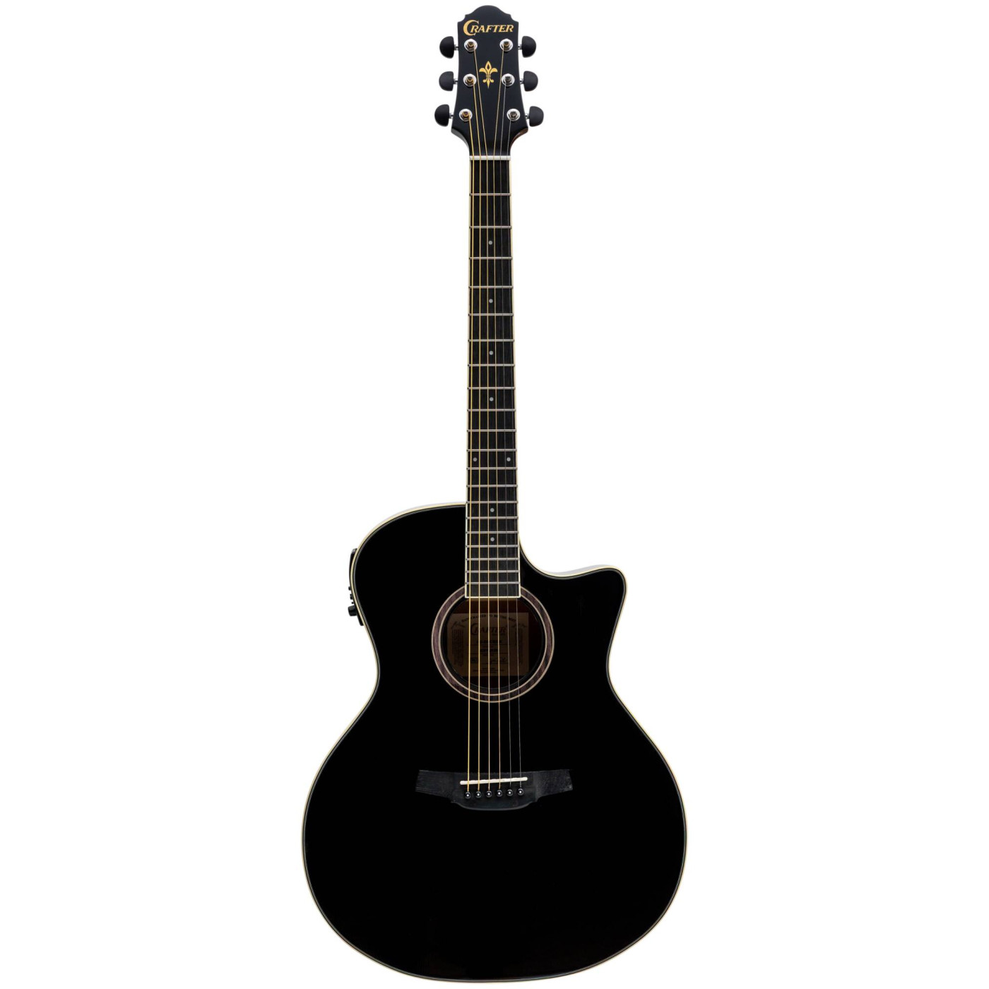 Электроакустическая гитара Crafter HG-250CE/BK - 9