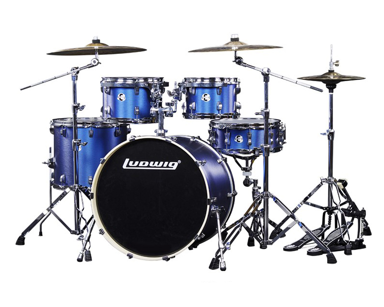 Барабанная установка Ludwig LEC522032 Element Evolution, синяя, 2 коробки - 4