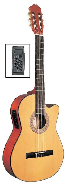 Классическая гитара Caraya C955CEQ - 2
