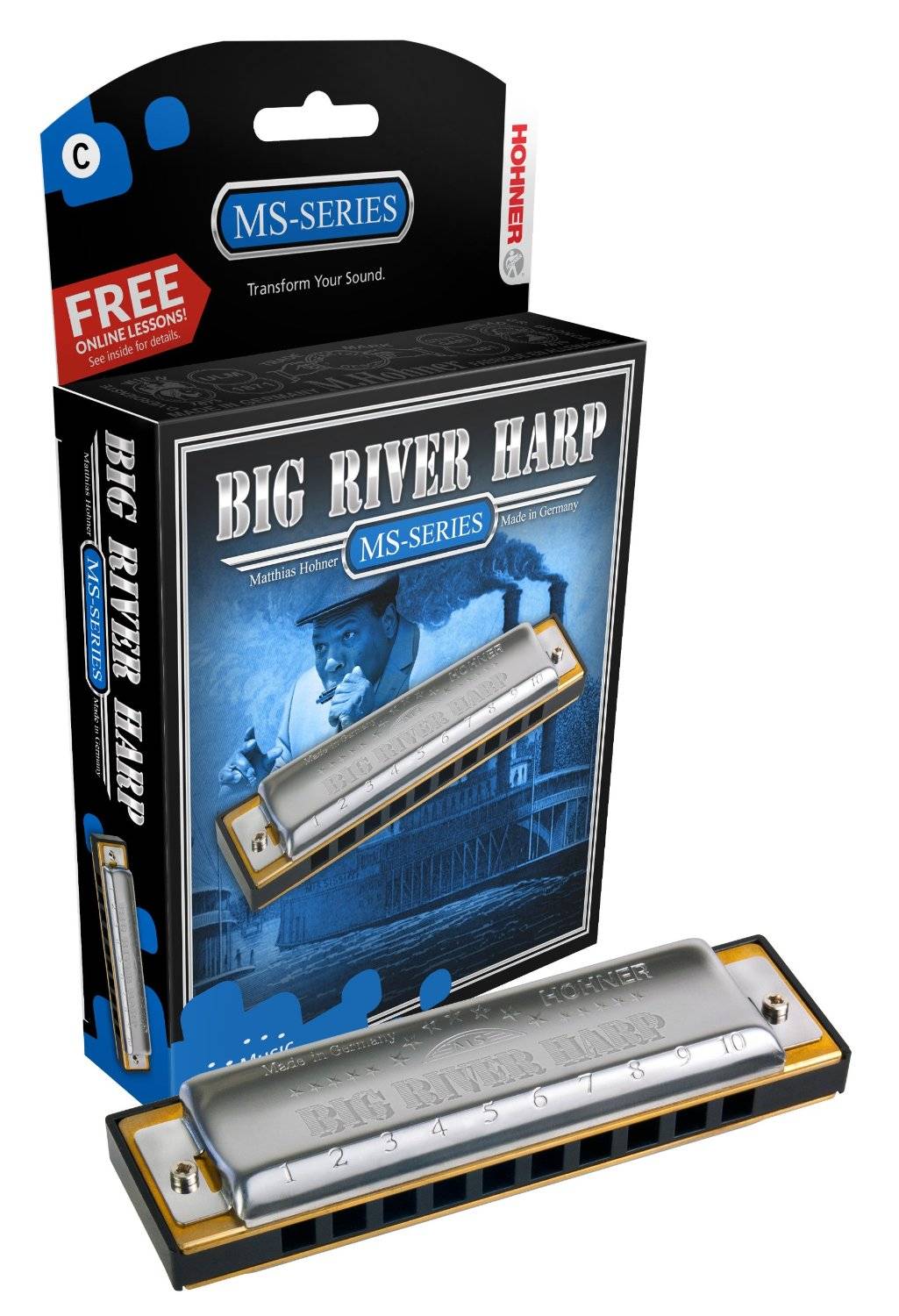 Губная гармошка Hohner Big River Harp 590/20 MS C - 9