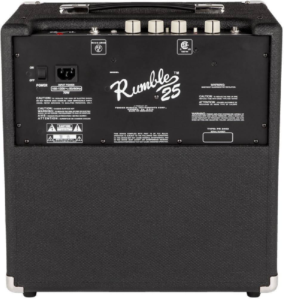 Комбоусилитель Fender RUMBLE 25 COMBO, Черный - 12