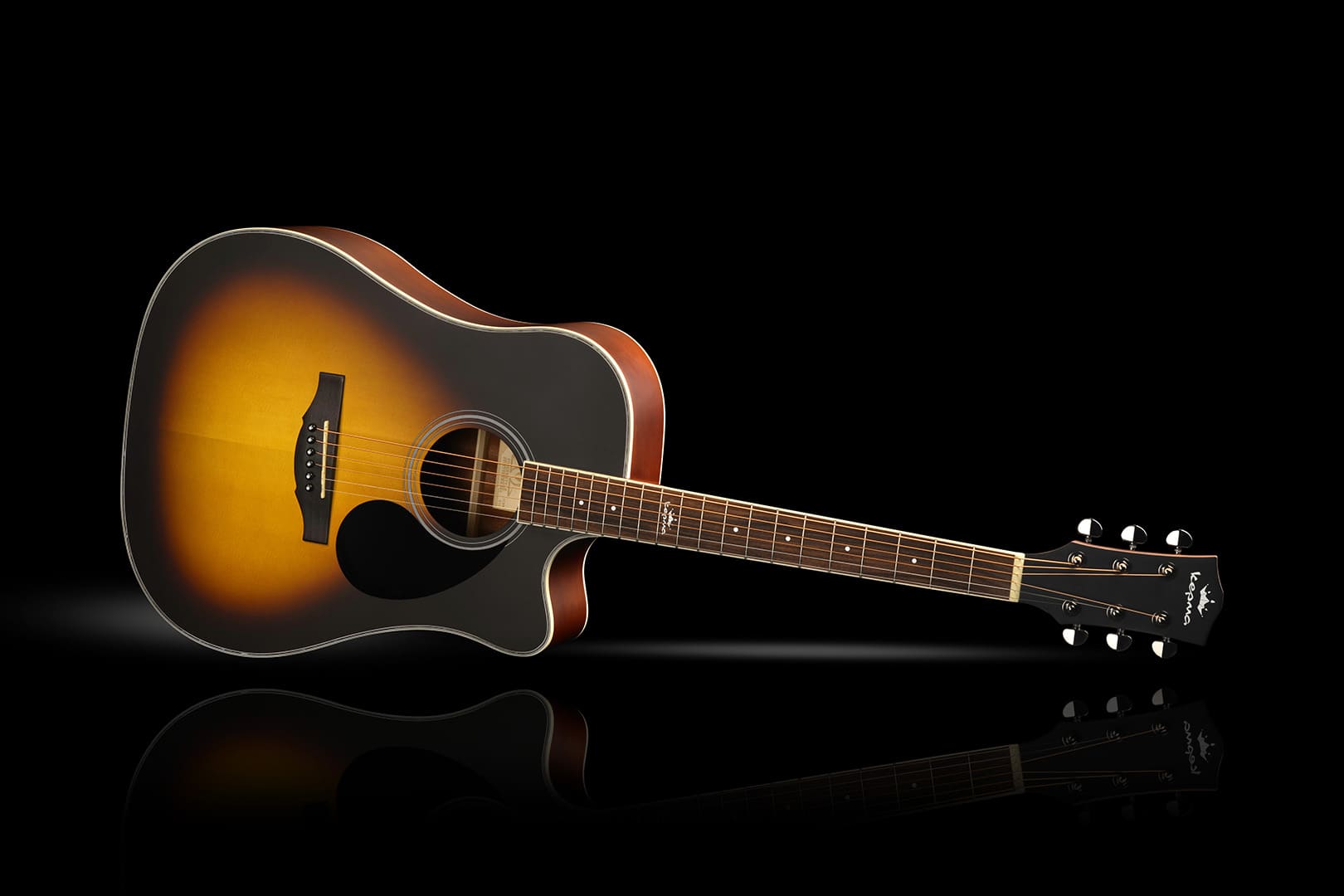 Акустическая гитара Kepma D1CE Sunburst - 10