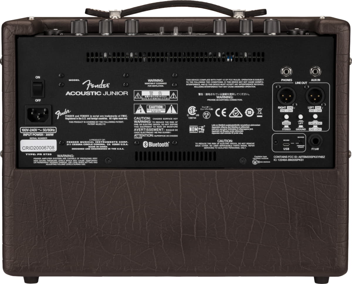 Комбоусилитель Fender ACOUSTIC JUNIOR, Черный - 9