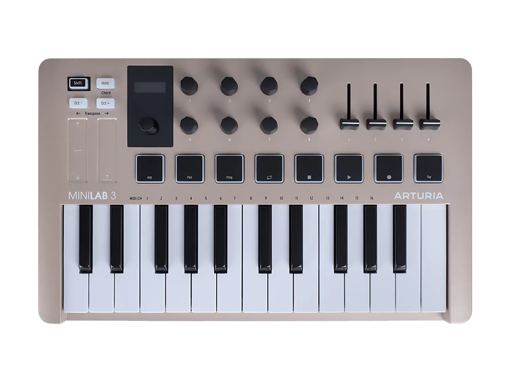 MIDI-клавиатура Arturia MiniLAB 3 Champagne - 12