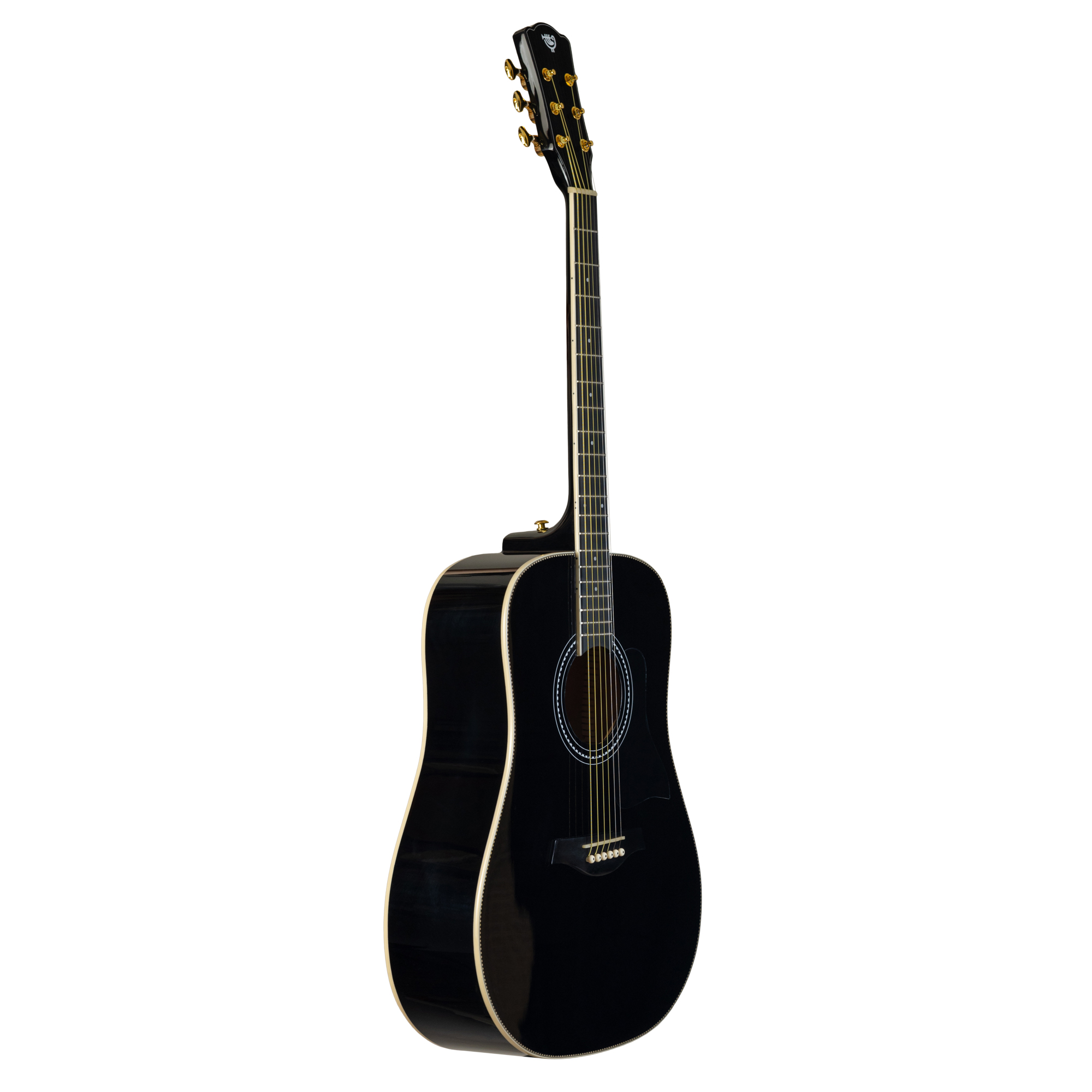 Акустическая гитара Rockdale Aurora D7 BK Gloss, Черный - 13