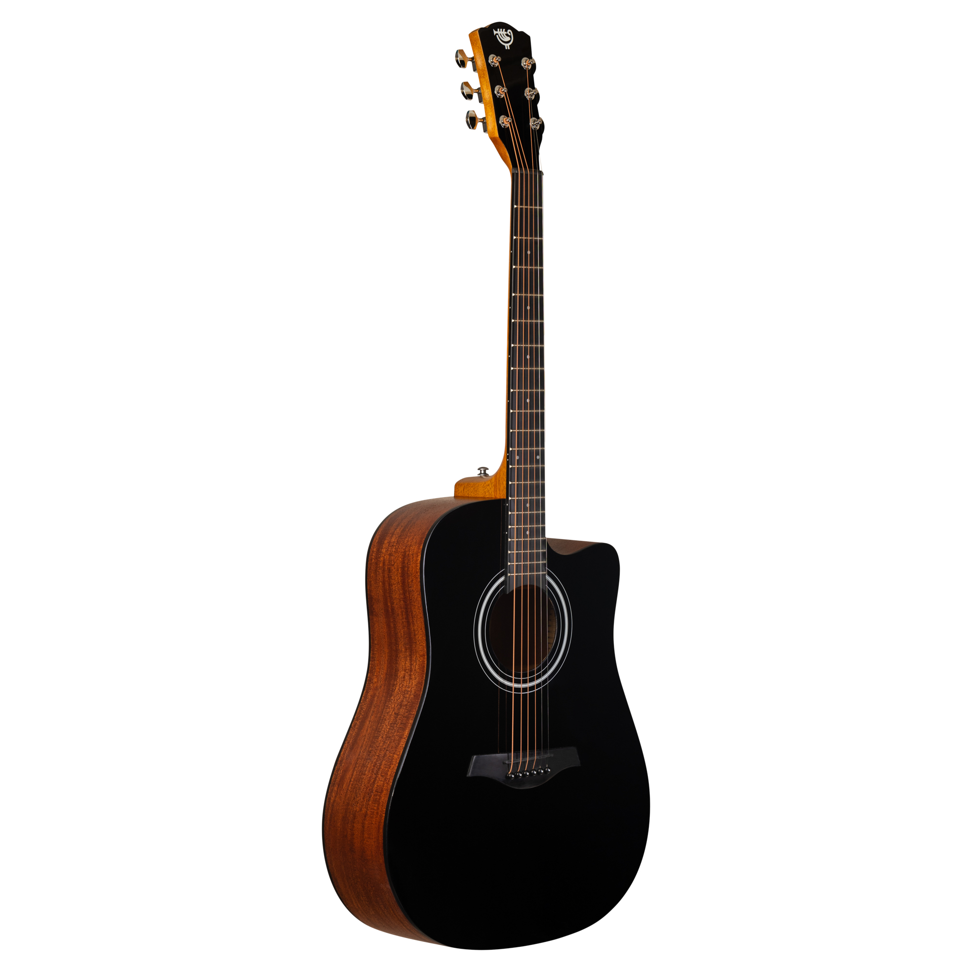 Акустическая гитара Rockdale Aurora D3 C Bk Gloss, Черный - 13