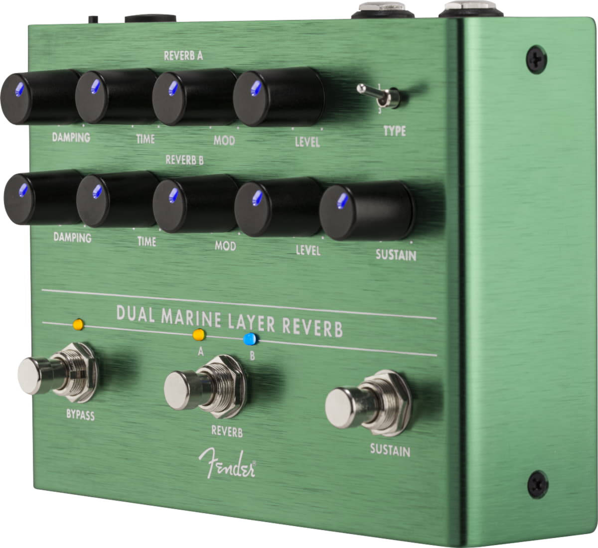 Педаль эффектов Fender DUAL MARINE LAYER REVERB, Черный - 11