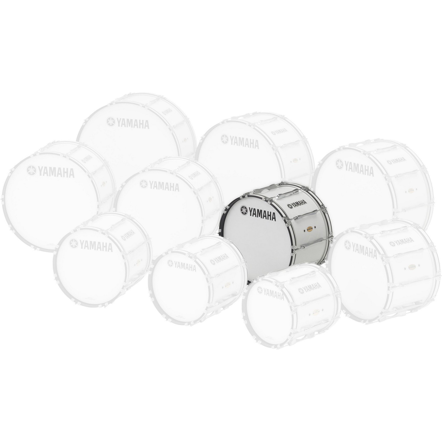 Маршевый барабан Yamaha MB8322 WHITE - 16