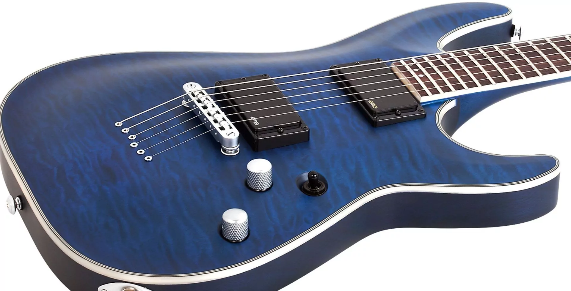 Электрогитара Schecter C-1 PLATINUM See Thru Metallic Blue - 9