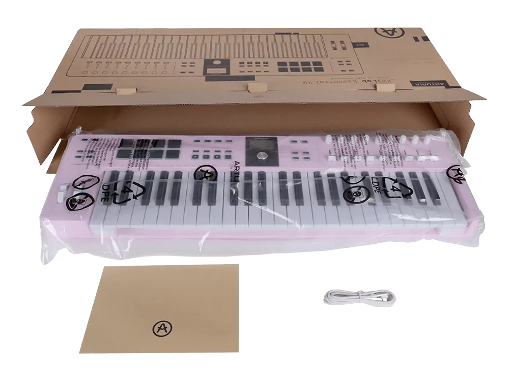 MIDI-клавиатура Arturia KeyLab Essential 49 mk3 Rose Quartz - 29