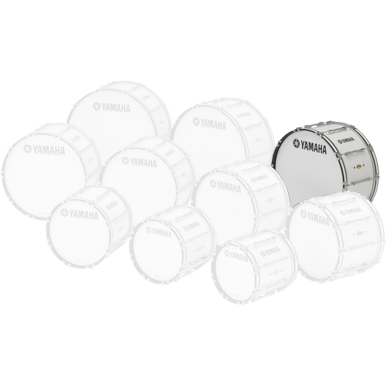 Маршевый барабан Yamaha MB8328U WHITE - 16