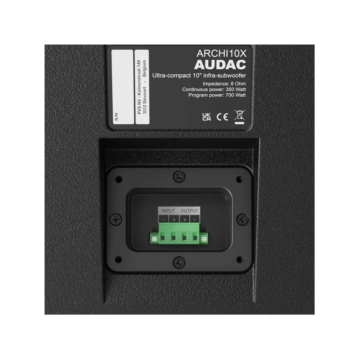 Архитектурный сабвуфер НЧ: 10" AUDAC ARCHI10X/OB - 10