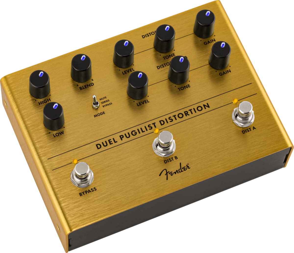 Педаль эффектов Fender DUEL PUGILIST DISTORTION, Черный - 12