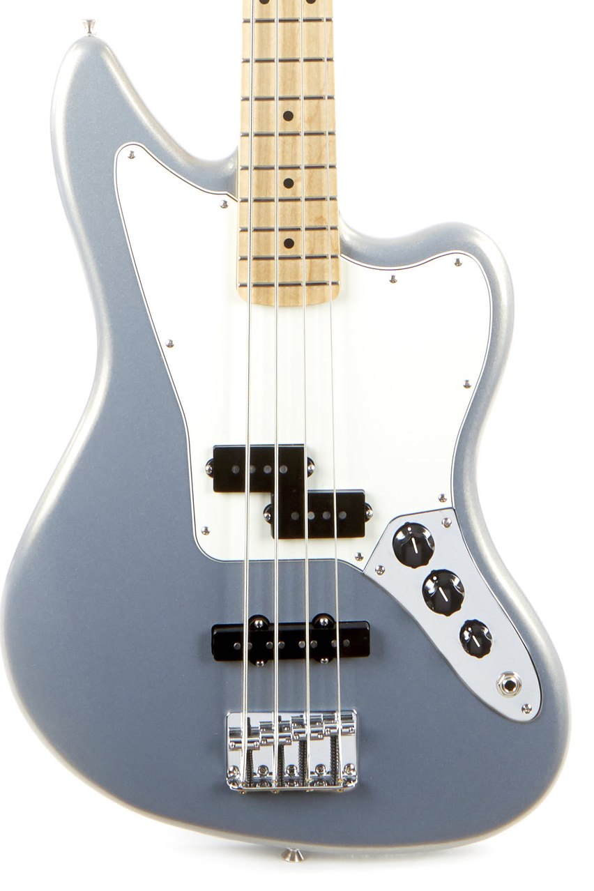 Бас-гитара Fender PLAYER Jaguar Bass MN Silver, Серебристый - 8