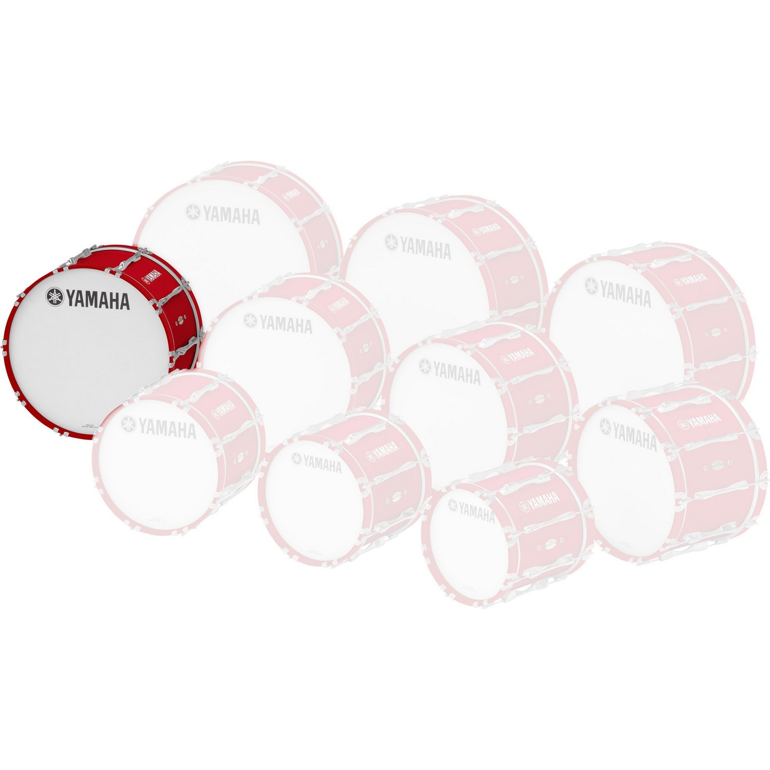 Маршевый барабан Yamaha MB8326 RED FOREST - 12