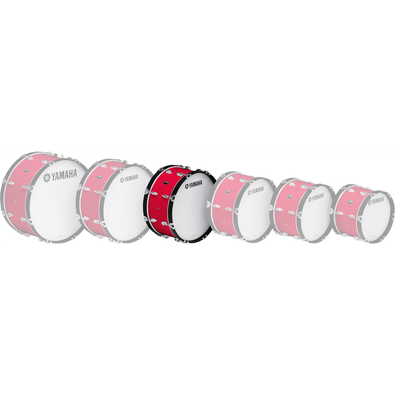 Маршевый барабан Yamaha MB4022 FESTIVE RED - 8