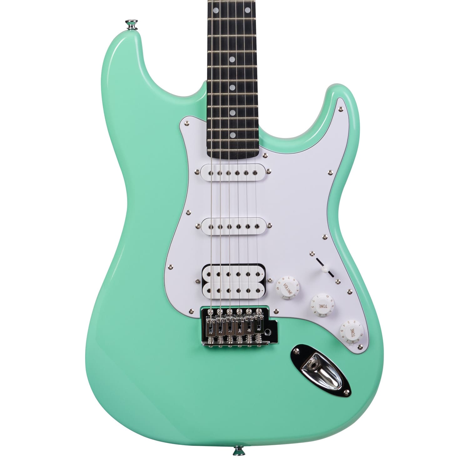 Электрогитара Rockdale Stars HSS Roller Green, Зелёный - 16