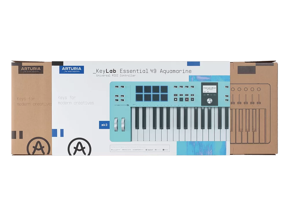 MIDI-клавиатура Arturia KeyLab Essential 49 mk3 Aquamarine - 31