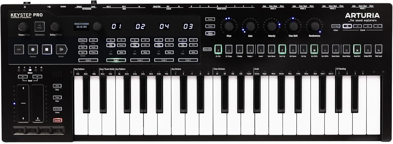 MIDI-клавиатура Arturia KeyStep Pro Chroma - 8