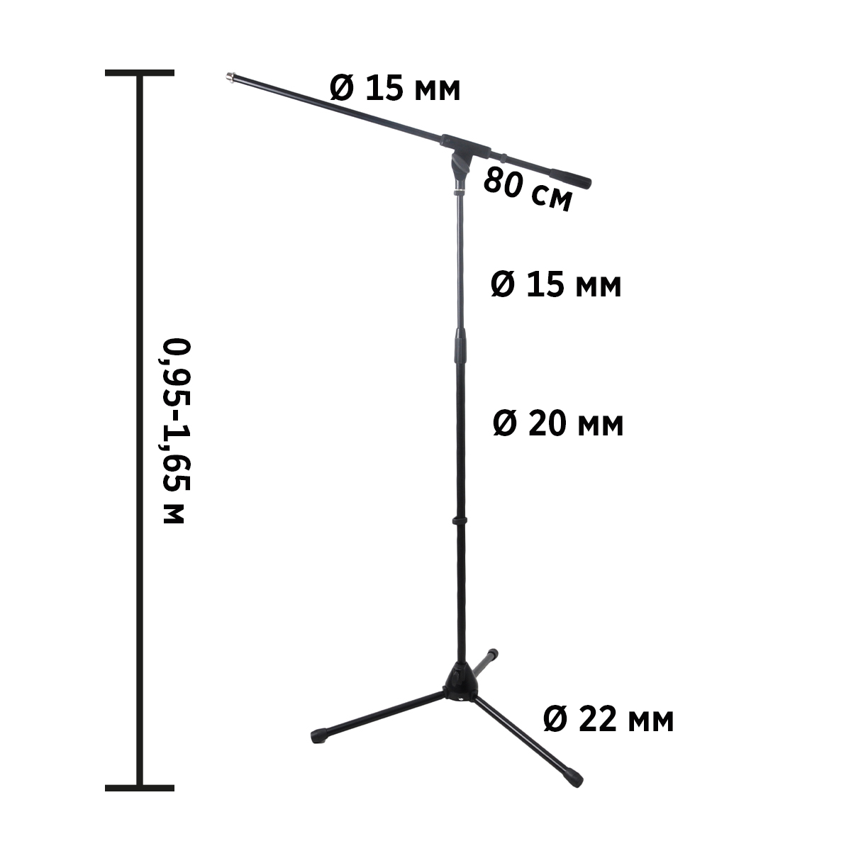 Микрофон Rockdale 3607, Черный - 21