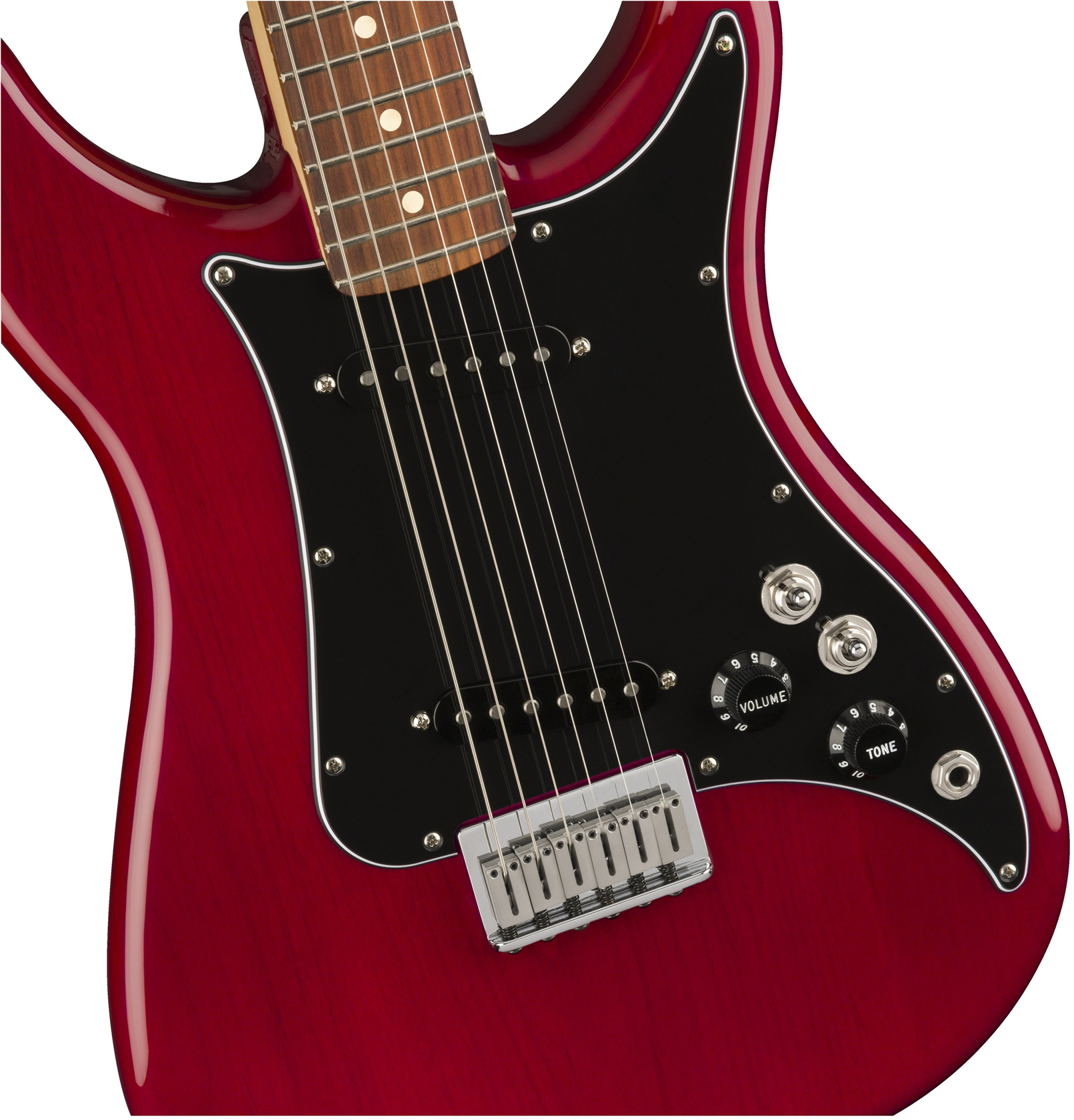 Электрогитара Fender PLAYER Lead II PF Crimson Red Transparent, Малиновый - 11