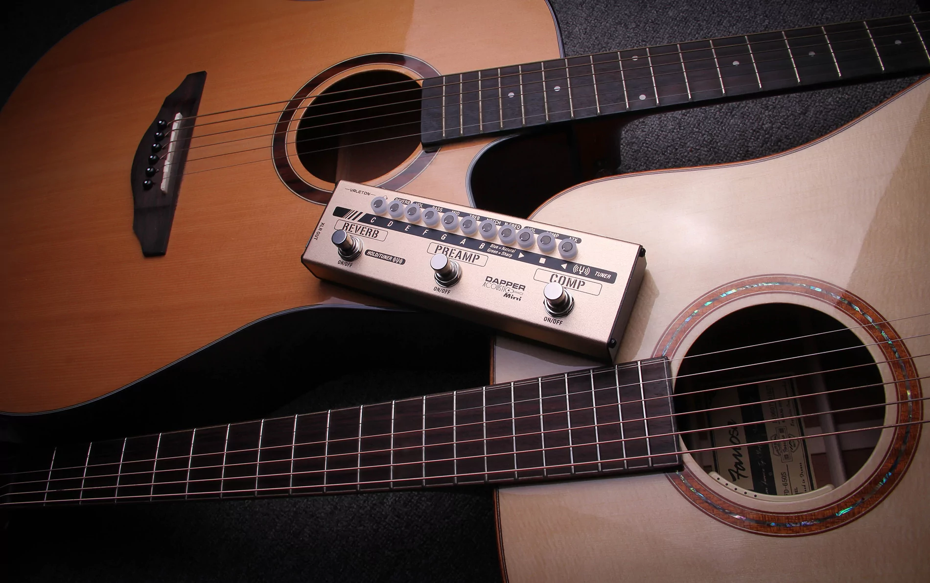 Педаль эффектов для акустической гитары Valeton MES-4 Dapper Acoustic Mini - 35