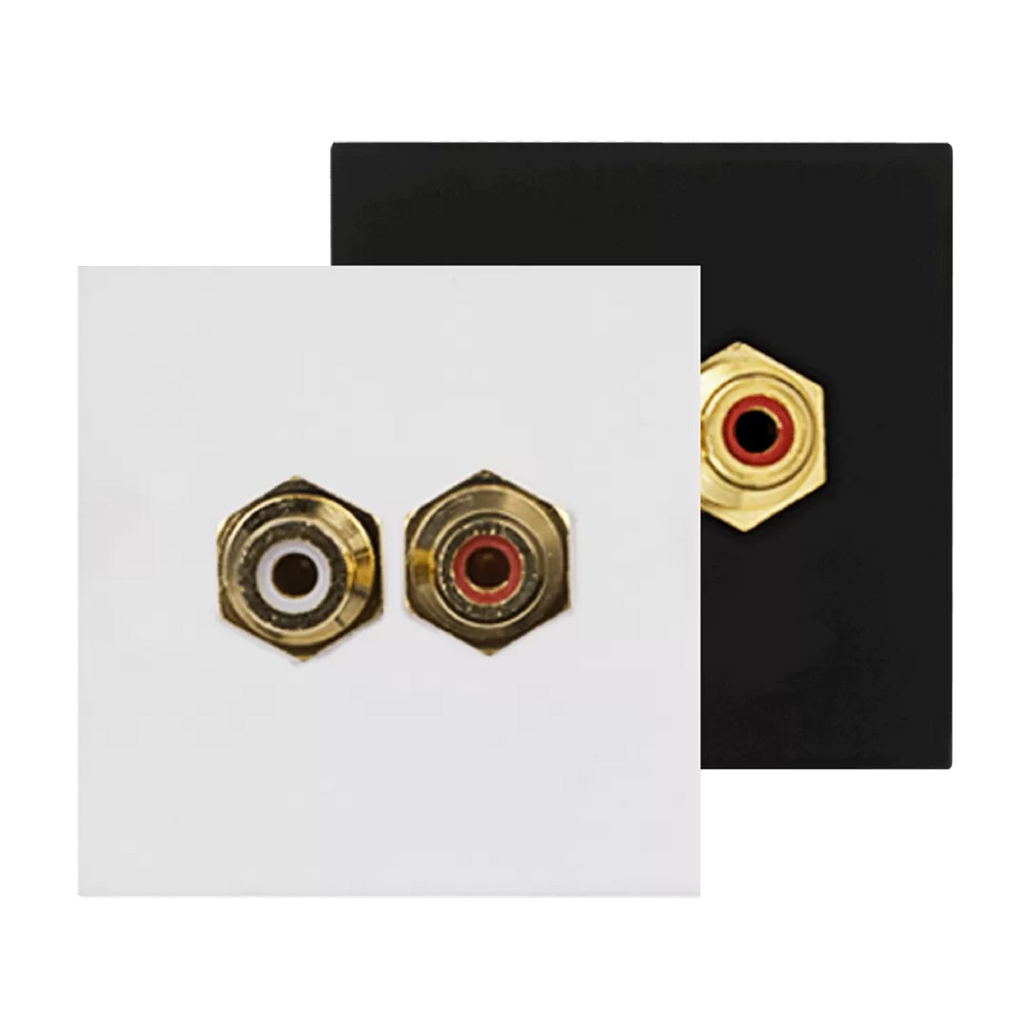 Панель подключения 2xRCA AUDAC CP45RCA/W - 5