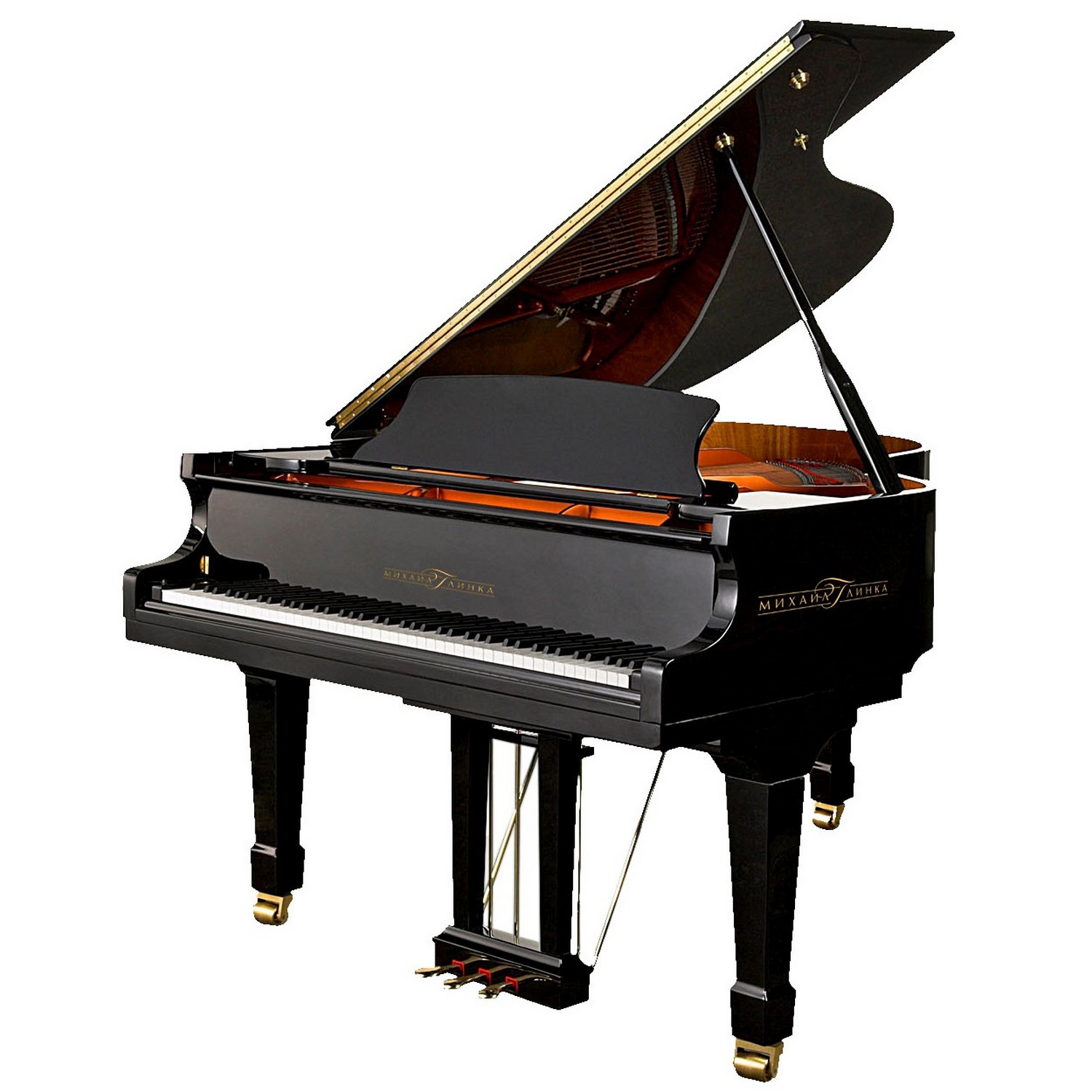 Акустический рояль Михаил Глинка T-161 черный, полированный - 9