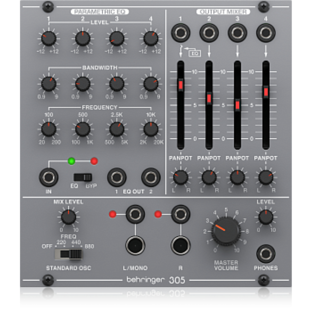 Синтезаторный аналоговый модуль Behringer 305 EQ/MIXER/OUTPUT - 4