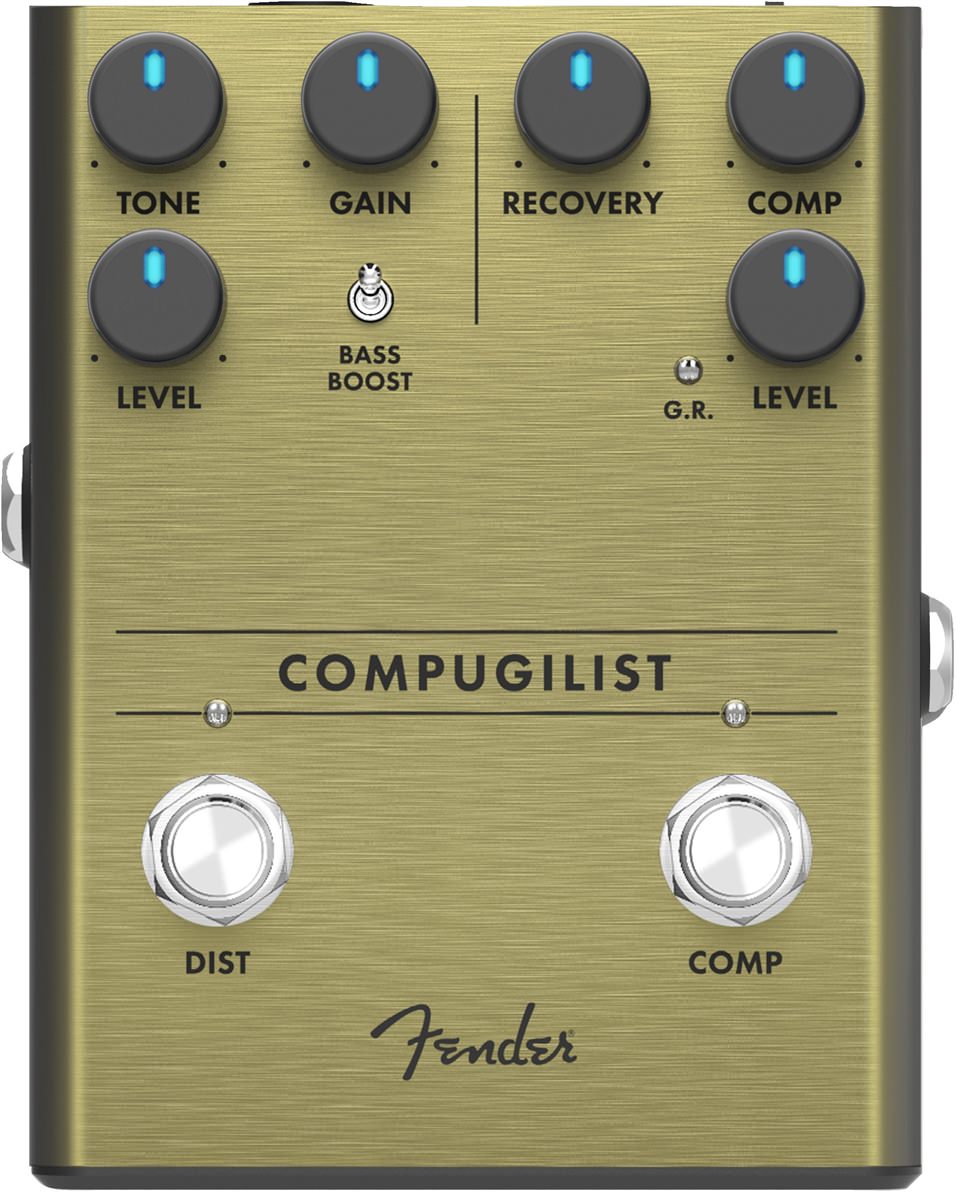 Педаль эффектов Fender COMPUGILIST Compressor/Distortion, Черный - 5