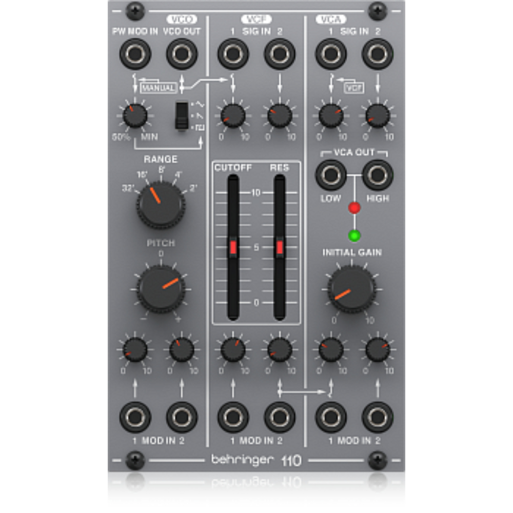 Синтезаторный аналоговый модуль Behringer 110 VCO/VCF/VCA  - 5