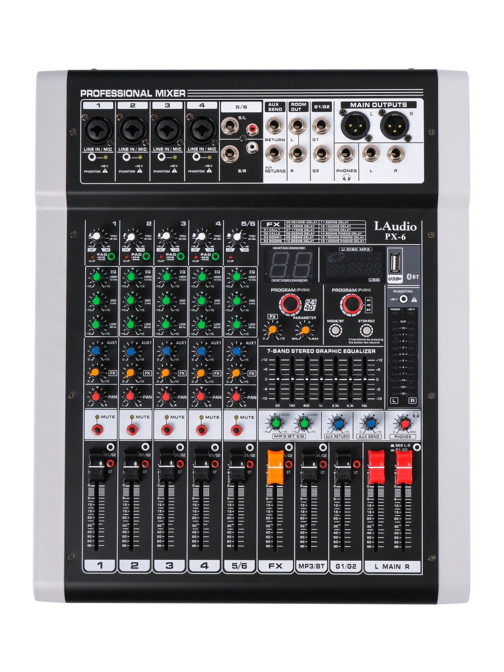 Микшерный пульт LAudio PX-6 - 2